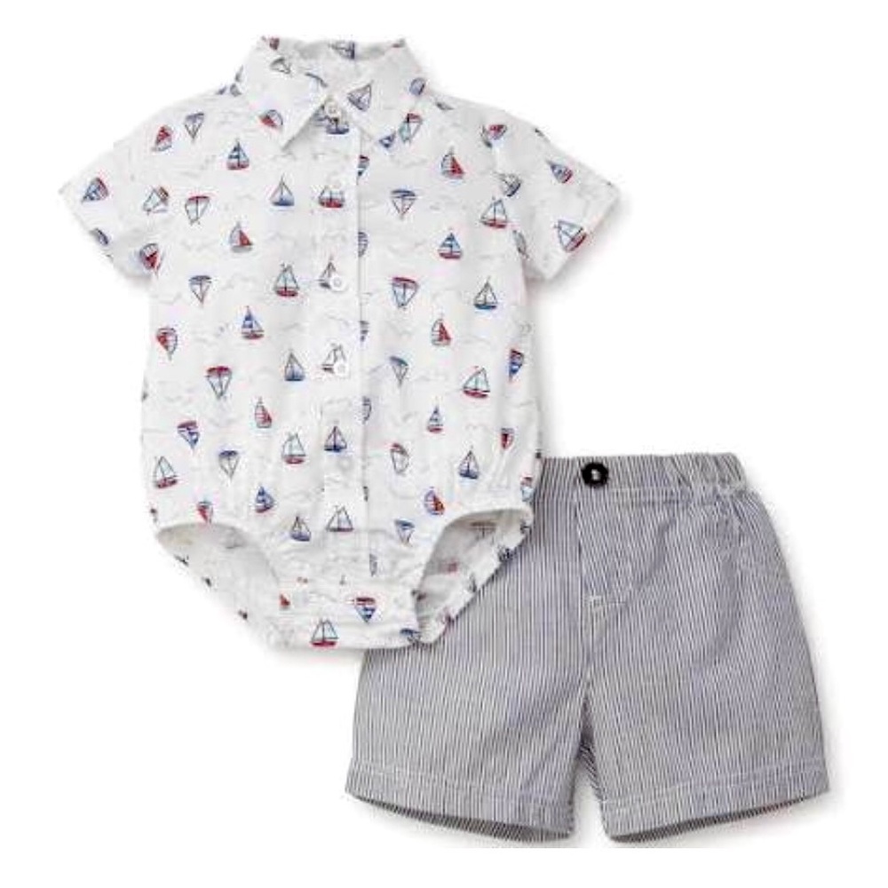 Little Sailboat Short Set, 9M